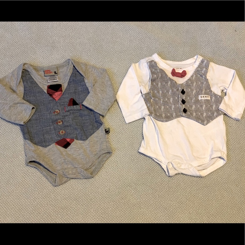 DKNY Long sleeve onesies